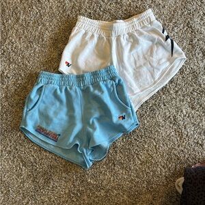 Aviator Nation White and Blue Women's Shorts